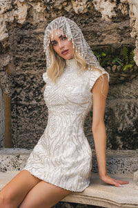 HIKARI BEADED SHORT DRESS