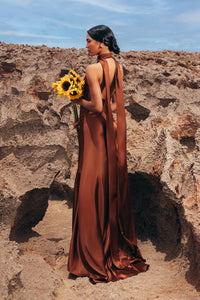 SAKAI DRESS | SEPIA BROWN