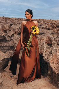 SAKAI DRESS | SEPIA BROWN