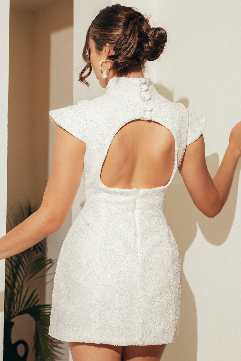 HIKARI LACE DRESS | WHITE